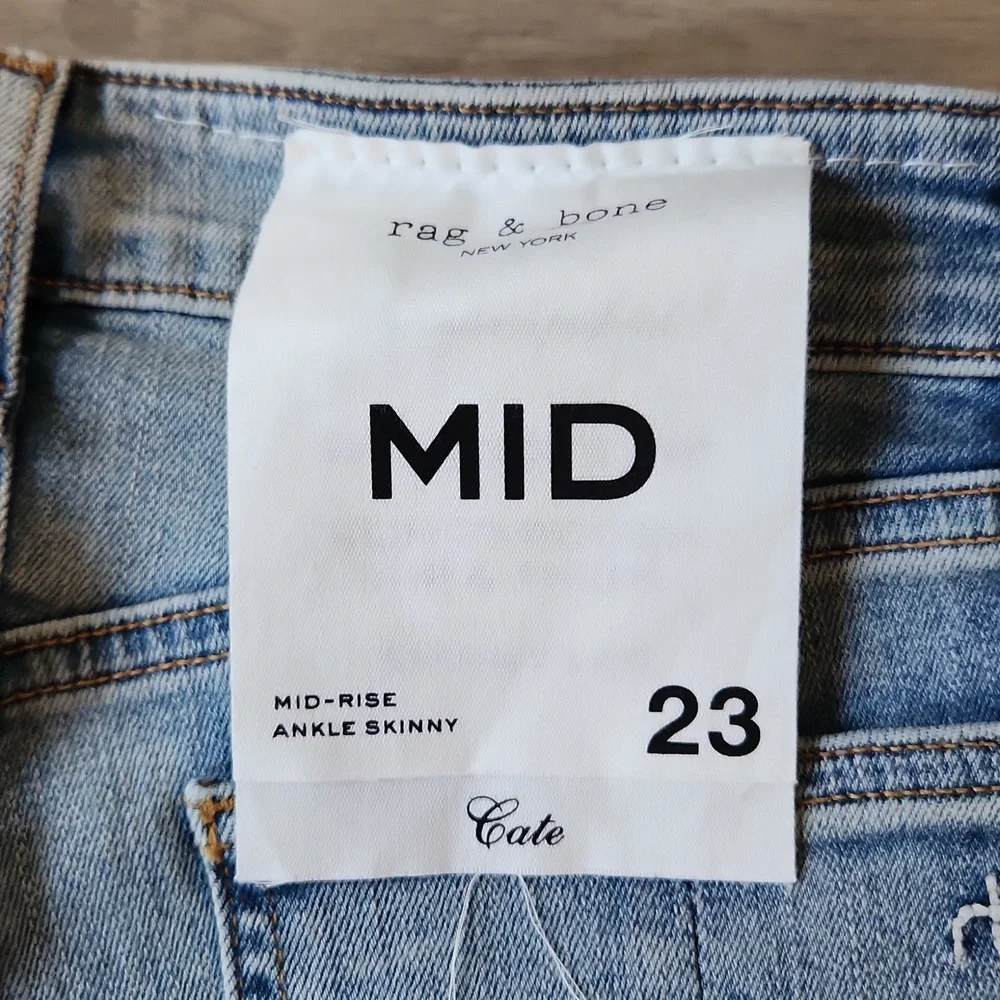 Rag & Bone Mid-rise skinny jeans size 23 NWT - Picture 4 of 6